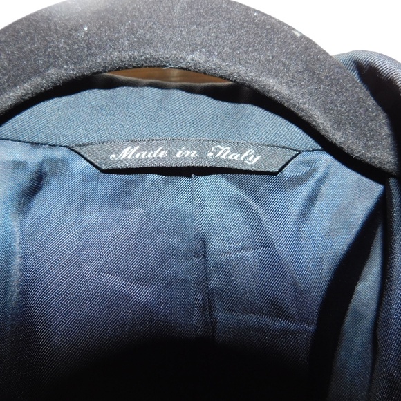 Canali Men's Navy Blue Wool Blazer Jacket Measurements In Description No Size - Picture 4 of 11